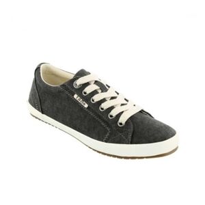 TAOS Star Ladies Sneakers size 10 Charcoal Wash Canvas